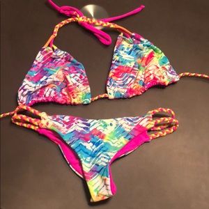 Reversible Brazilian bikini set